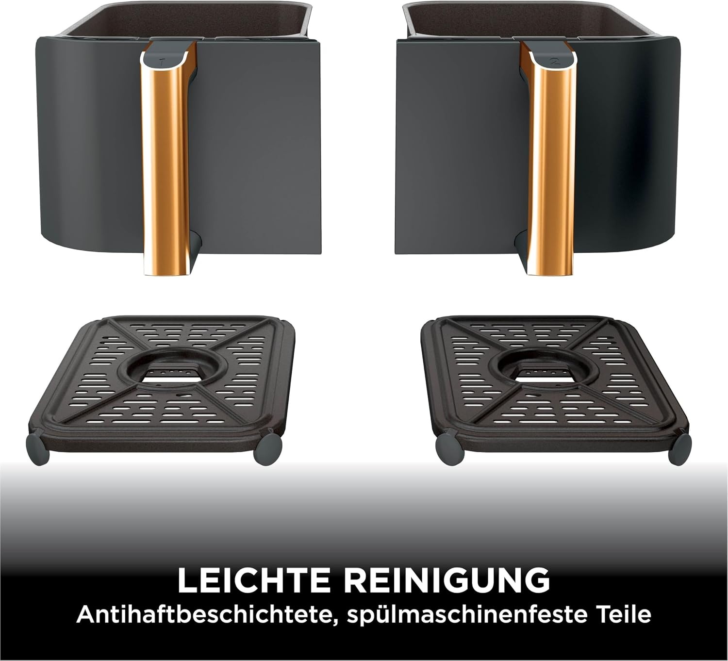 Dual-Zone Heißluftfritteuse 9,5L, 2470W - 25% Rabatt