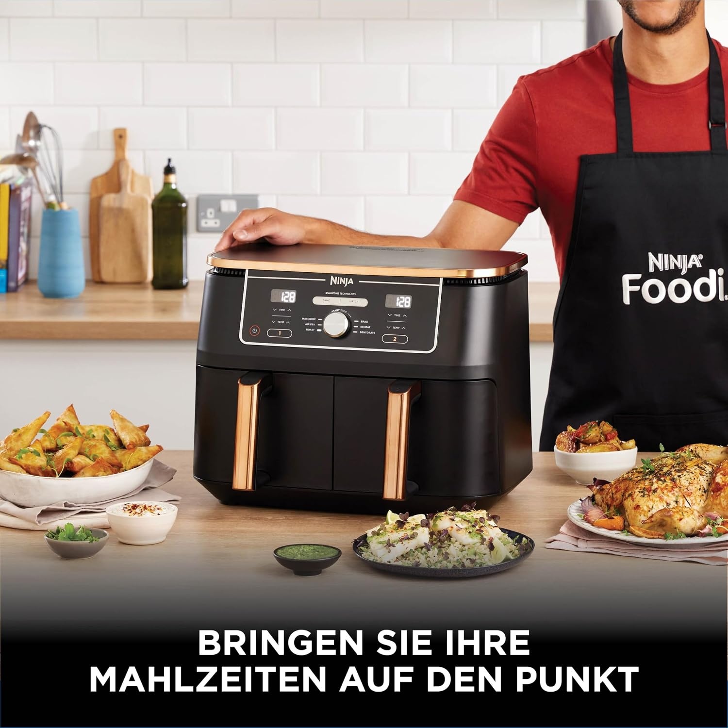 Dual-Zone Heißluftfritteuse 9,5L, 2470W - 25% Rabatt