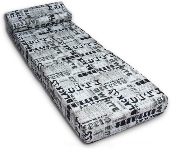 Logeermatras - camping matras - reismatras - opvouwbaar matras - 70 x 200 x 15 met kussen Gazelle!