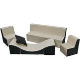 Grijs beige kinder meubelset