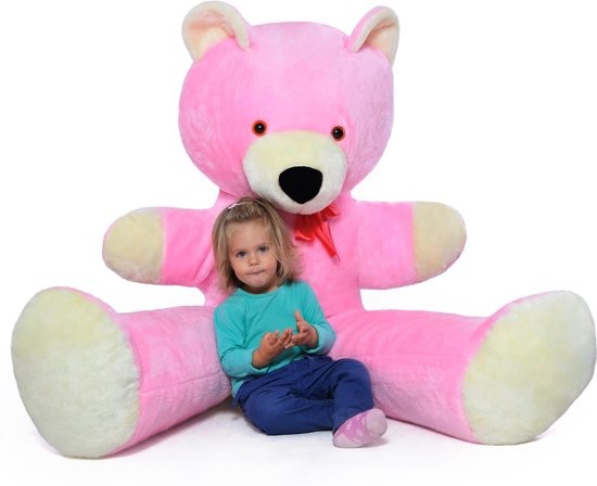 XXL teddybeer - roze - 170 cm