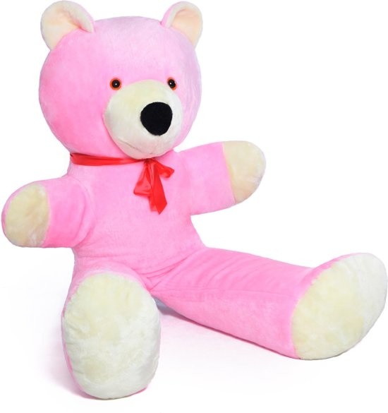XXL teddybeer - roze - 170 cm