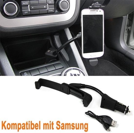 Macadam melk wit kruising Mobiele telefoonhouder auto Voor Samsung S4 S5 S6 S7 A3 A5 - Vikingchoice.nl