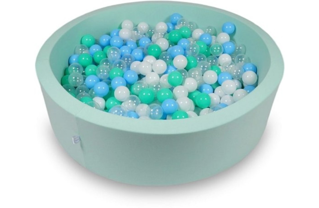 Ballenbak - 400 ballen - 115 x 30 cm - ballenbad - rond groen