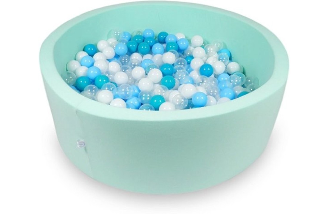 Ballenbak - 500 ballen - 115 x 40 cm - ballenbad - rond mint groen
