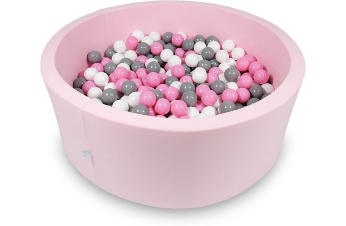 Ballenbak - 500 ballen - 115 x 40 cm - ballenbad - rond roze