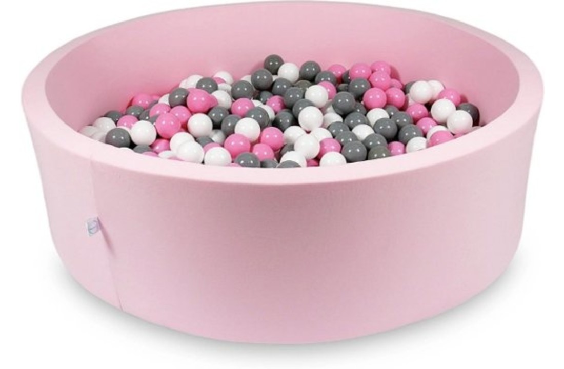 Ballenbak XXL - 700 ballen - 130 x 40 cm - ballenbad - rond roze