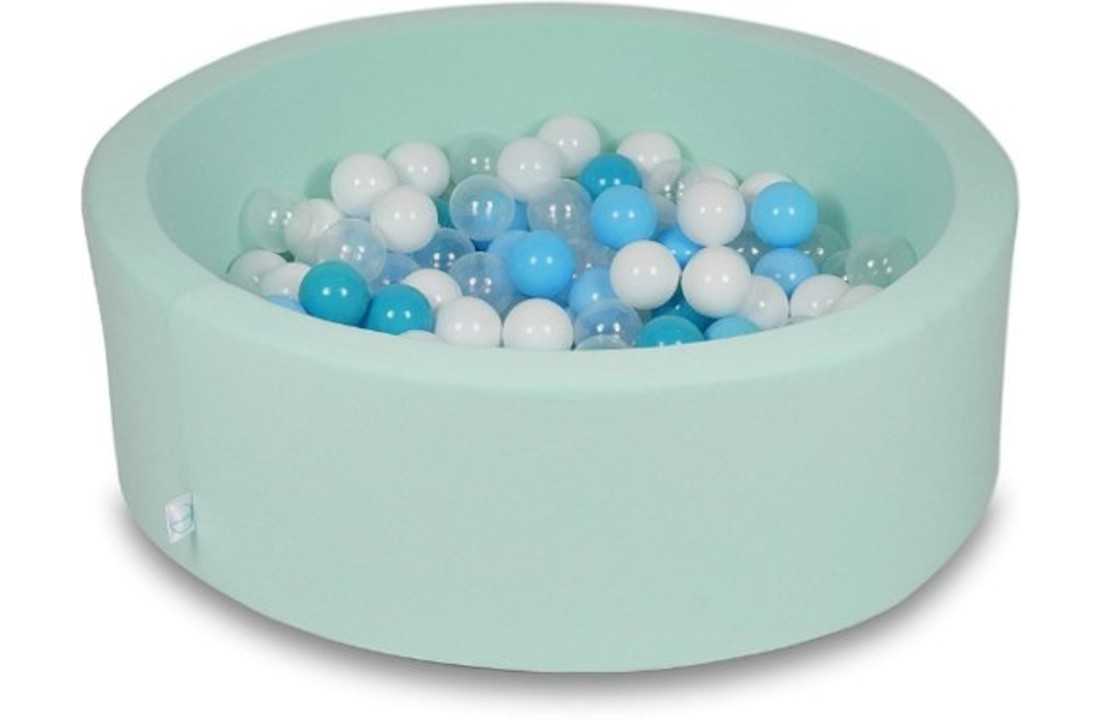 Ballenbak - 200 ballen - 90 x 30 cm - ballenbad - rond mint groen