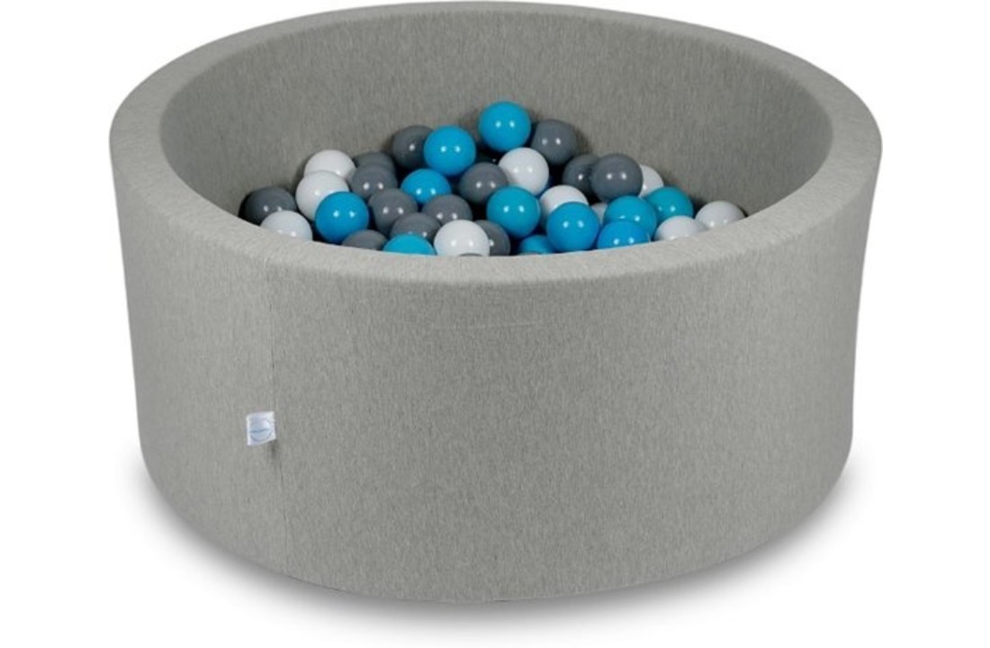 Ballenbak - 300 ballen - 90 x 40 cm - ballenbad - rond grijs