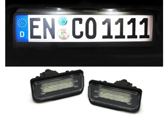 LED kentekenverlichting Mercedes C219 R171 W211 W203 Wit 6000k