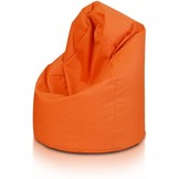Zitzak fauteuil oranje- loungestoel zitkussen relaxkussen