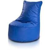 Zitzak kind 75cm blauw kunstleer