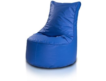 Zitzak kind 75cm blauw kunstleer