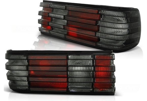 Achterlichten geschikt voor MERCEDES S-Klasse W126 82-93 ROOD SMOKE