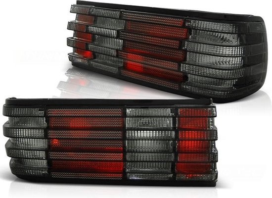 Achterlichten geschikt voor MERCEDES S-Klasse W126 82-93 ROOD SMOKE