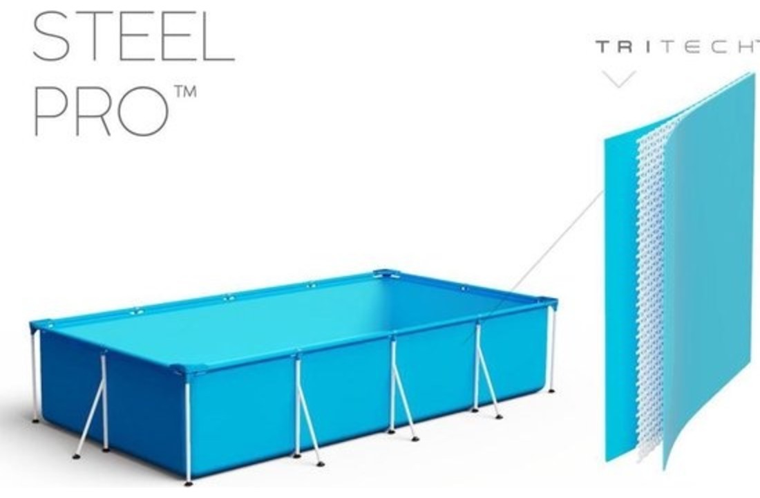 Bestway Steel Pro 300x201x66 cm - inclusief pomp & filters buiten opzetzwembad rechthoek