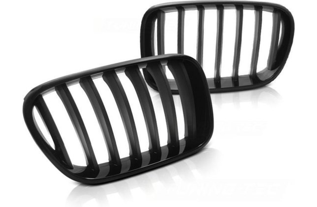 Grill geschikt voor BMW X3 F25 10-07 14 GLANZEND ZWART MAT
