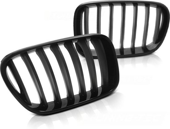 Grill geschikt voor BMW X3 F25 10-07 14 GLANZEND ZWART MAT