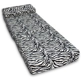 Logeermatras - camping matras - reismatras - opvouwbaar matras - 70 x 200 x 15 met kussen Zebra Design