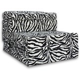 Logeermatras - camping matras - reismatras - opvouwbaar matras - 70 x 200 x 15 met kussen Zebra Design