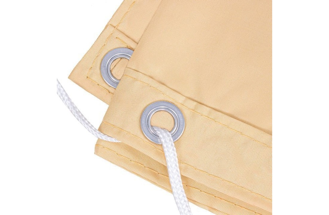 Balkon afdekhoes - schaduwnet - 90x500 cm - beige
