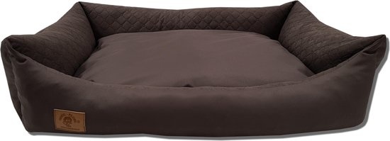 Hondenmand - 100 x 70 cm - wasbare hoes - waterdicht - hondenbed - kussen - bruin