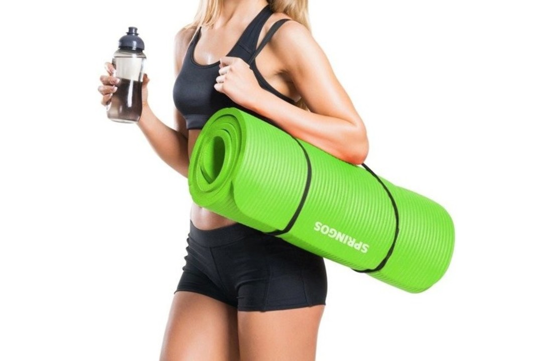 Fitness mat - Groen - 180cm x 60cm x 1cm