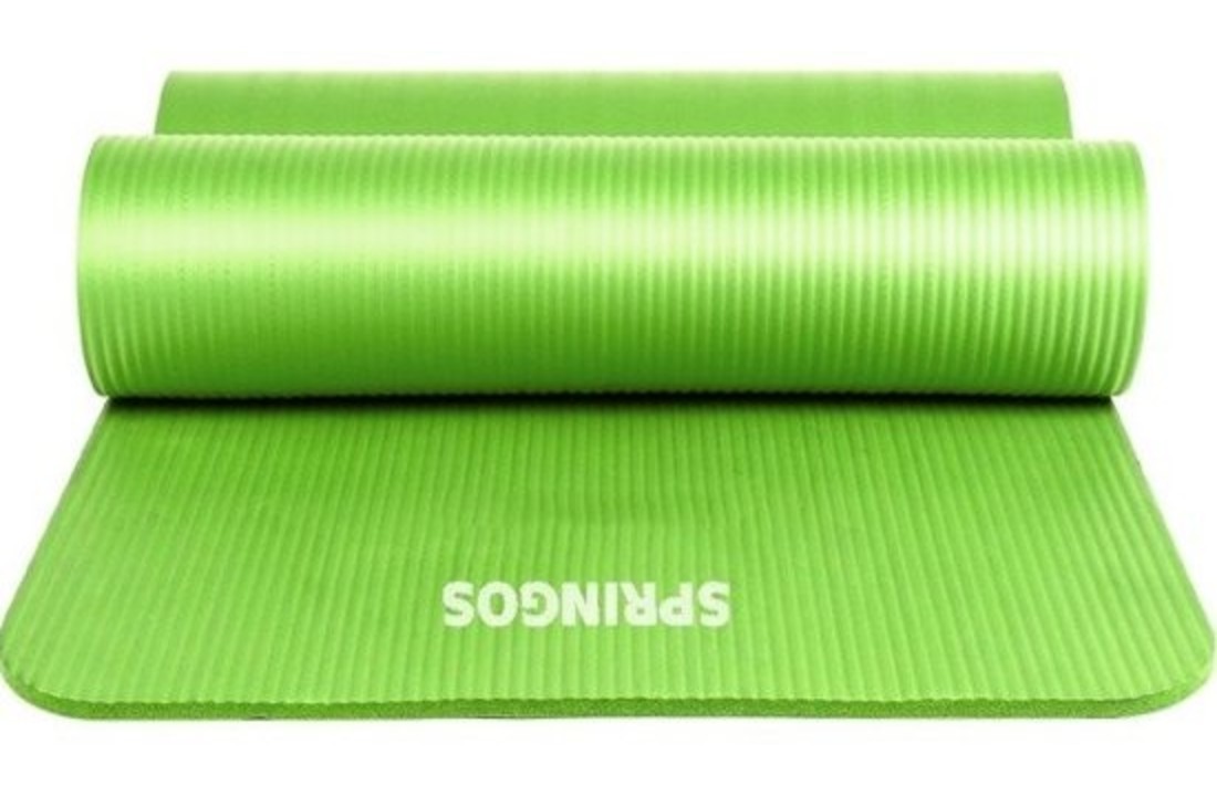 Fitness mat - Groen - 180cm x 60cm x 1cm