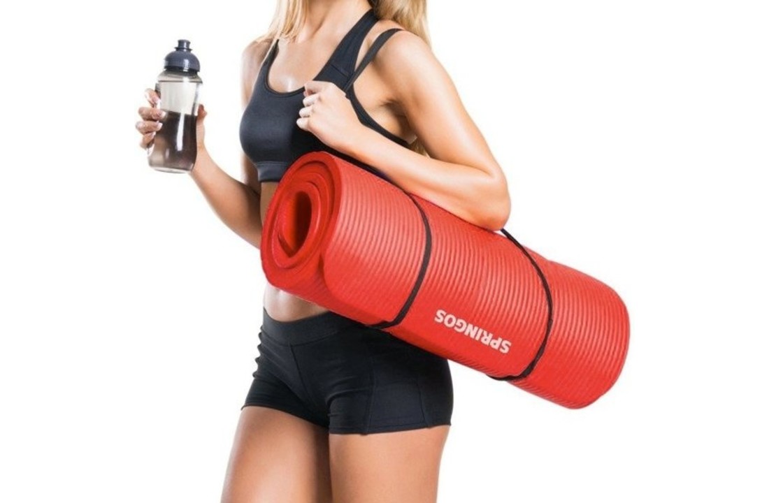 Fitness mat - Rood - 180cm x 60cm x 1,5cm