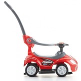 Multifunctionele kinderwagen en loopauto in-een - rood