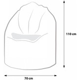 Zitzak 110cm mix kleuren kunstleer