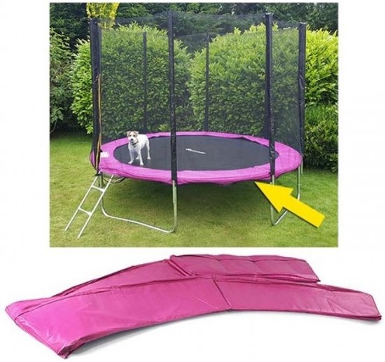Trampoline rand afdekking - 366 cm diameter - roze