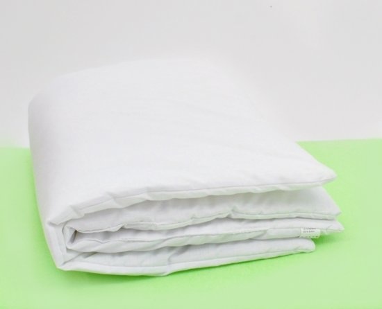 Bedbumper met hemel - 100% katoen - 140cm x 70cm - Beertjes groen