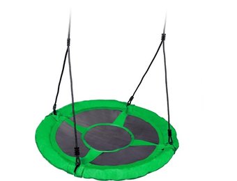 Nestschommel - 95 cm diameter - groen - met touwen