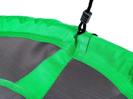 Nestschommel - 95 cm diameter - groen - met touwen