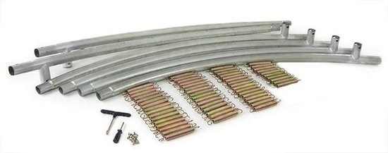 Trampoline groen 244 cm - met veiligheidsnet - tot 110 kg