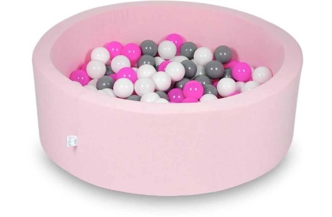 Ballenbak - 200 ballen - 90 x 30 cm - ballenbad - rond roze