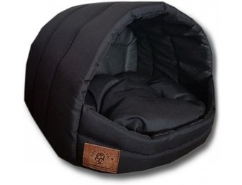 Hondenmand - kleine hond - box - hondemand - 45 x 49 x 36 cm - zwart - hondenbed - hondebed