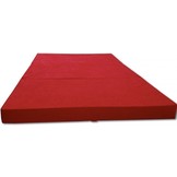 Logeermatras - camping matras - reismatras - opvouwbaar matras - 120 x 200 x 10 - rood