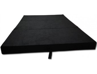 Logeermatras - camping matras - reismatras - opvouwbaar matras - 120 x 200 x 10 - zwart