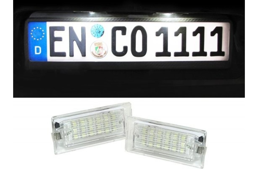 LED kentekenverlichting geschikt voor BMW X5 E53 00-07 wit 6000k