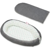 Babynestje - Wasbare hoes - 100% katoen - Grijze sterren