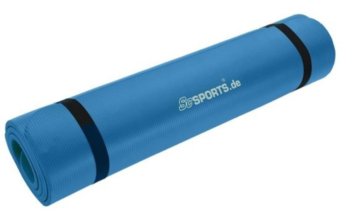Fitnessmat Sportmat Gymnastiekmat 190 x 100 x 1,5 cm blauw
