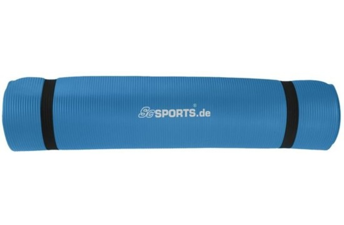 Fitnessmat Sportmat Gymnastiekmat 190 x 100 x 1,5 cm blauw