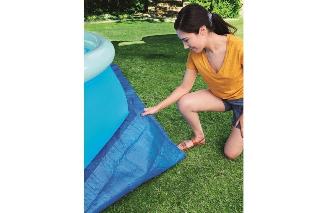 Grondzeil voor opzet of opblaas zwembaden - 335x335 cm - blauw