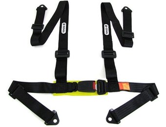 Sportgordel 4 punts zwart