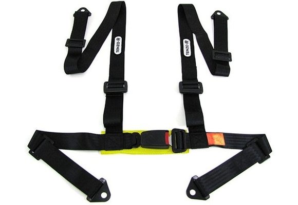 Sportgordel 4 punts zwart