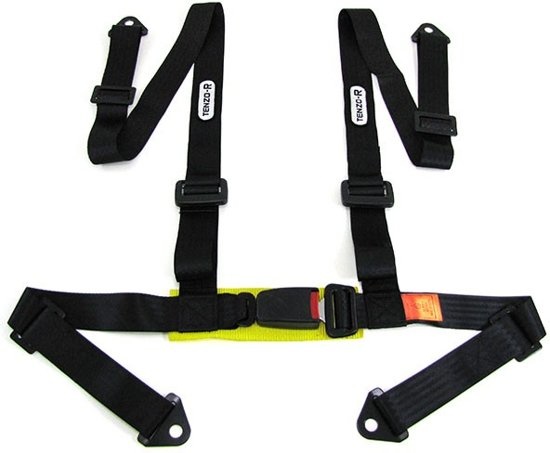 Sportgordel 4 punts zwart