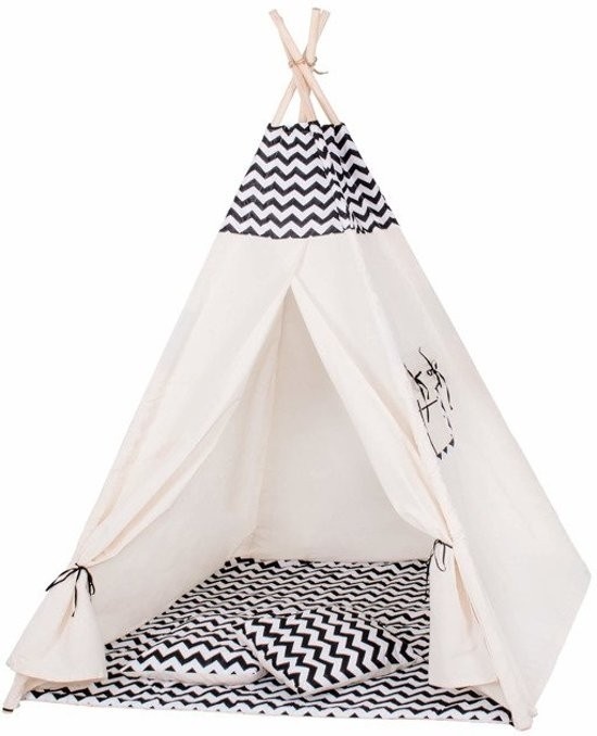 Speeltent Tipitent Zebra Wigwam - 100% katoen
