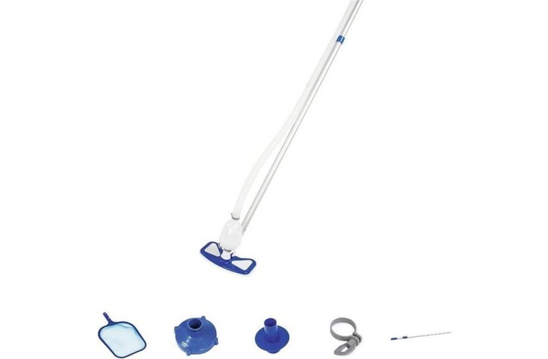 Bestway zwembadstofzuiger - pomp aangedreven - met schepnet accessoire
